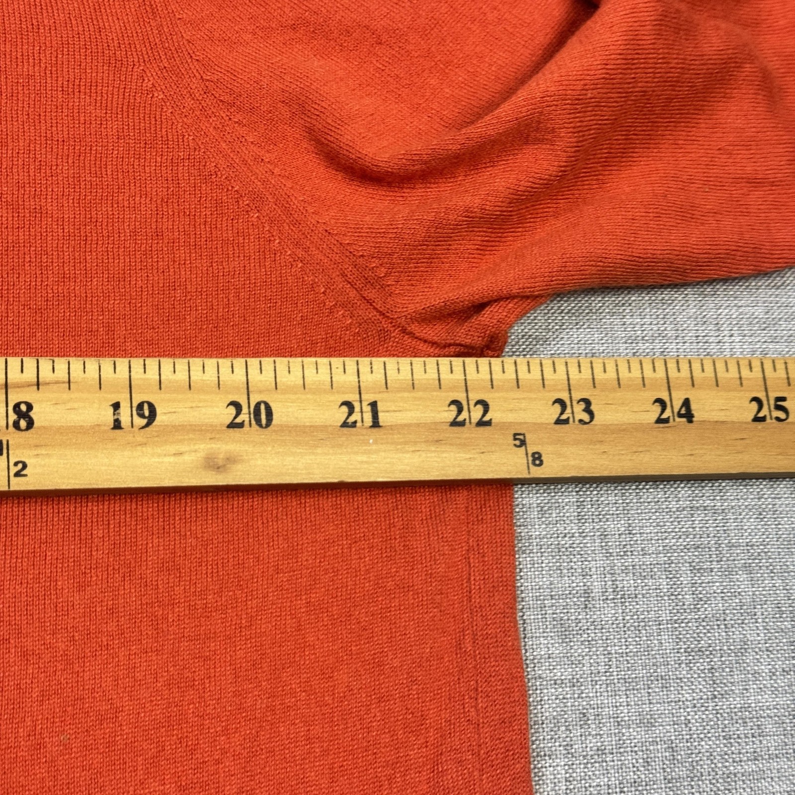 Theory Cashmere Silk Crew Neck Sweater Pullover Mens 2XL Orange