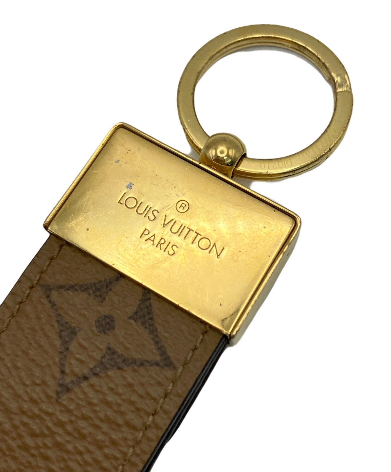 Louis Vuitton Porte Clés Dragonne Dauphine M69313 Key Holder Bag Brown Used