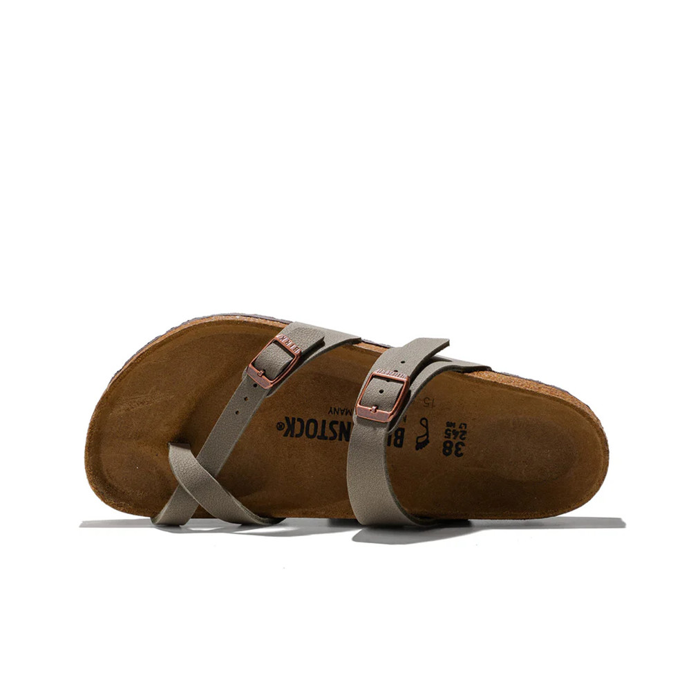 Birkenstock Mayari Flip Flops Soft Footbed Stone Birkibuc Sandal Women’s Shoes