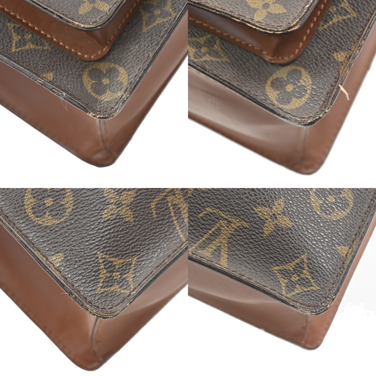 LOUIS VUITTON Monceau 28 2Way Shoulder Hand Bag Monogram Leather M51185 31PA170