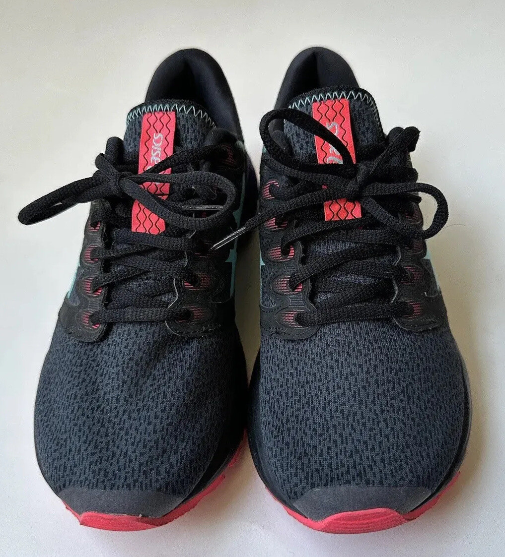 ASICS RoadHawk FF Twist Women Black Ice Mint Running Shoes 1012A520 Sz 7.5 -S28