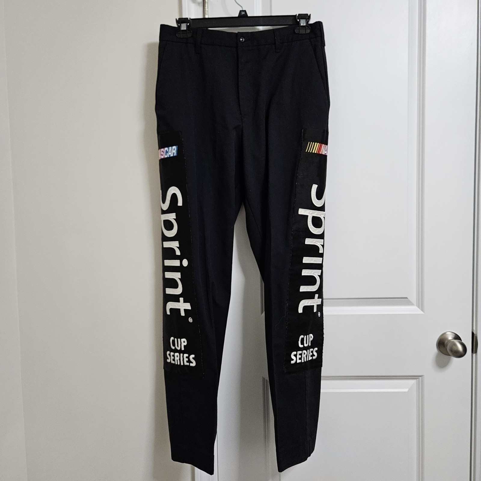 NASCAR Sprint Cup Series ComfortFLEX Work Trousers Cintas Pants Mens 34 Black