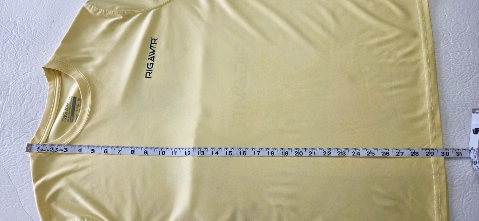 Rig & Water Performance Men’s Long Sleeve Fishing Shirt Yellow Size 2 XL