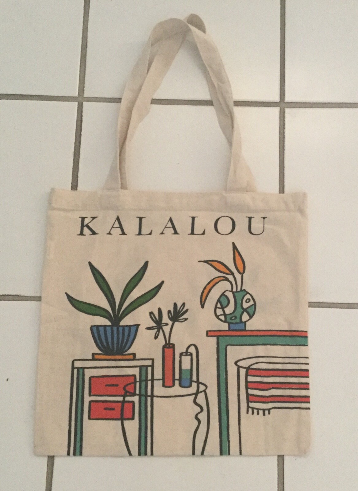 KALALOU Home Decor Tote BAG Decor Canvas Shopping NWOT