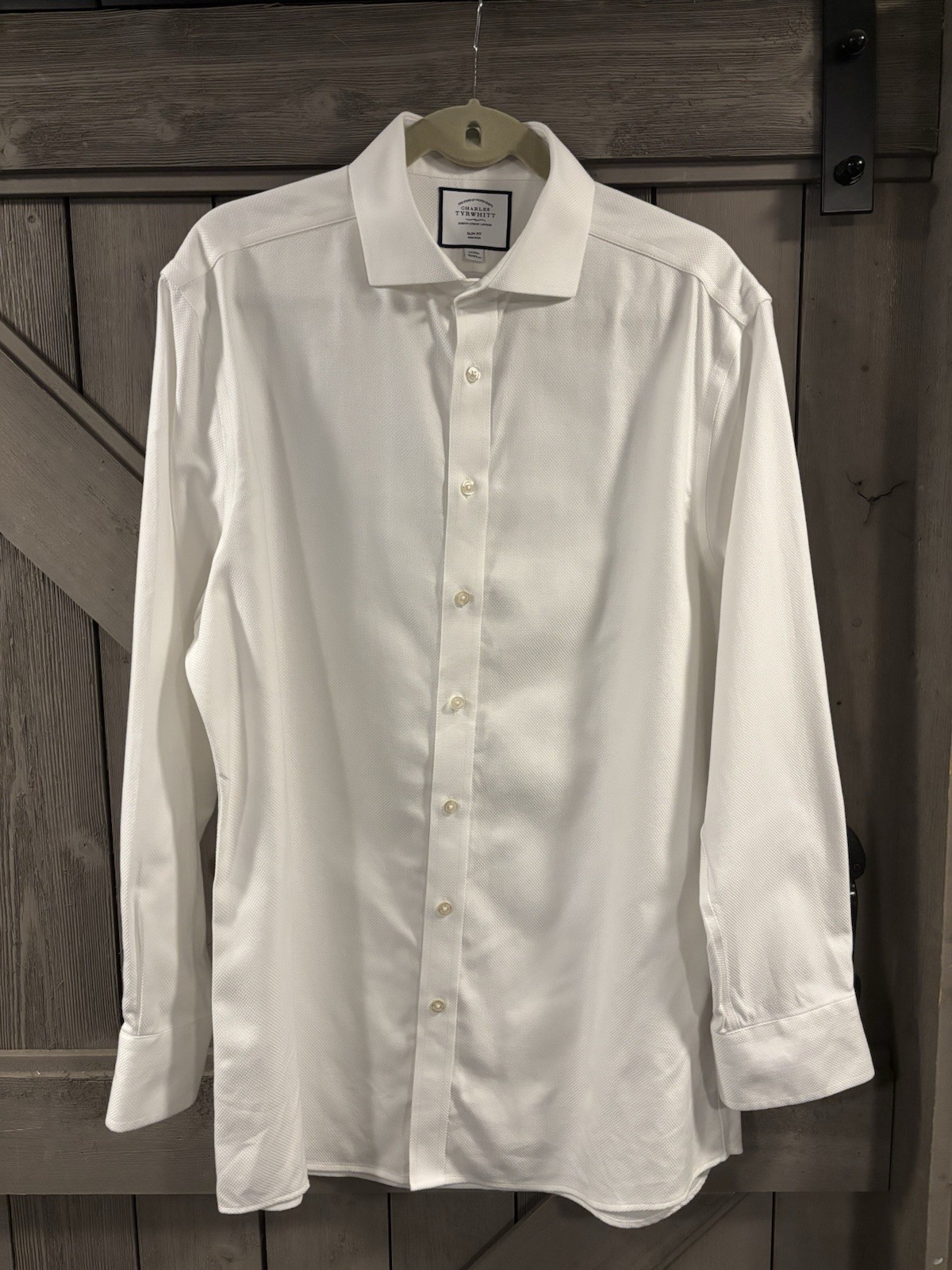 Charles Tyrwhitt Jermyn Street London 17/35 in 43/89cm slim fit, non iron