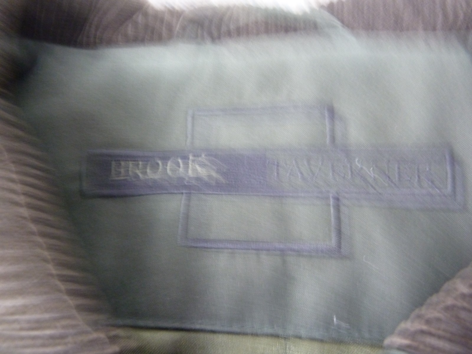 Brooks Taverner Jacket Mens 44R Green Country Coat Cotton Blend Outdoor Casual