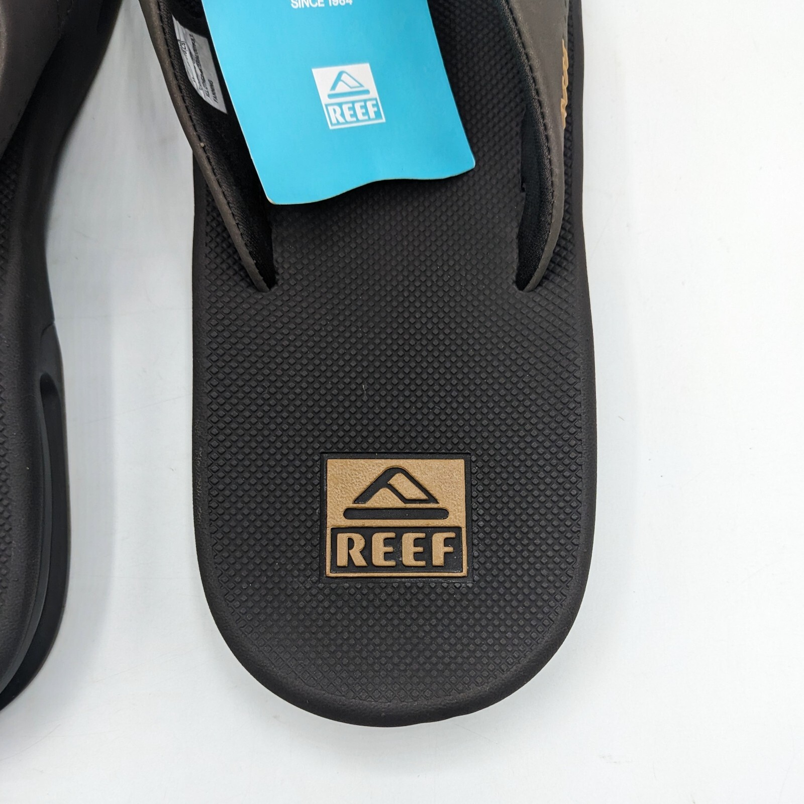 REEF “Fanning” Men’s Flip-Flop Sandal & Sole Bottle Opener (Brown/Gum) Size NEW
