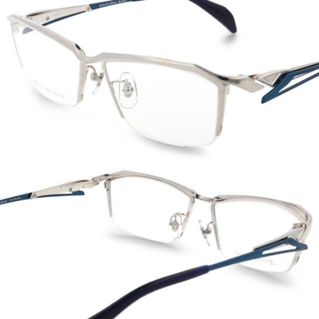 SAMURAI SHO Eyewear SS-T131 col.1 57mm Silver Made in Japan 2026 Samurai Sho Bus