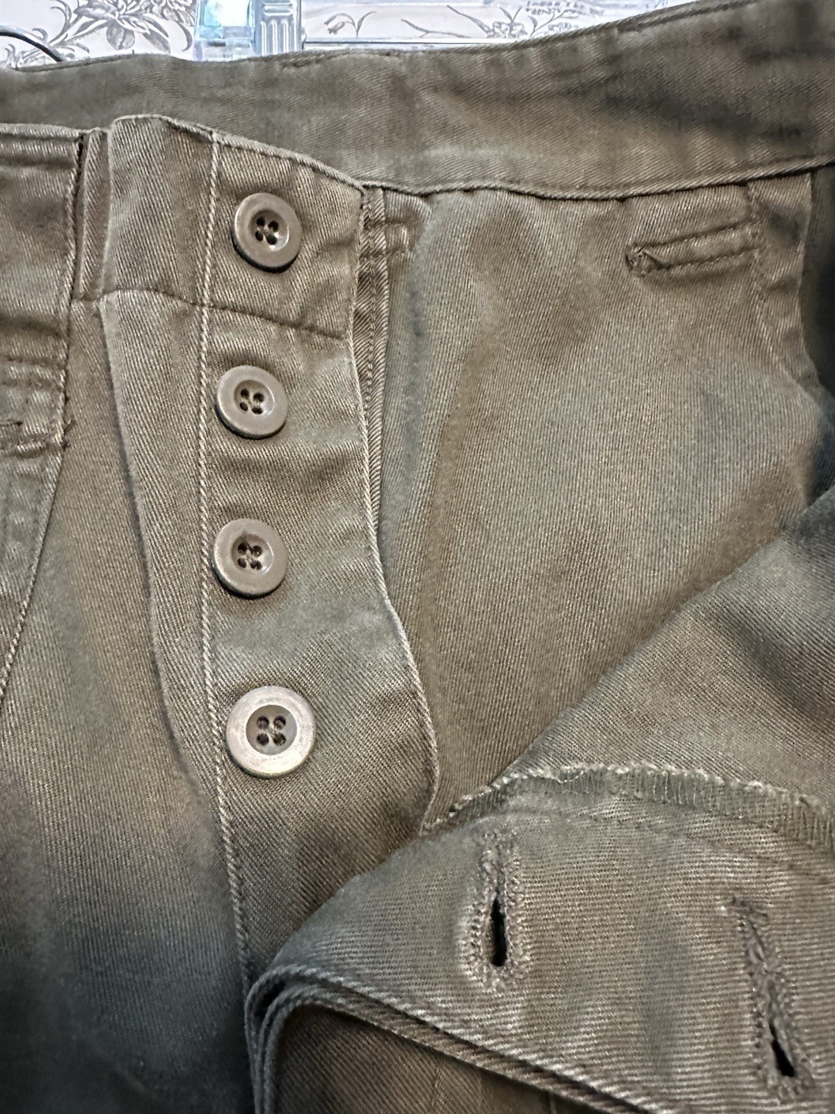 Vintage Slama Wien 2001 Olive Green Cargo Pants Military Utility Workwear sz 8