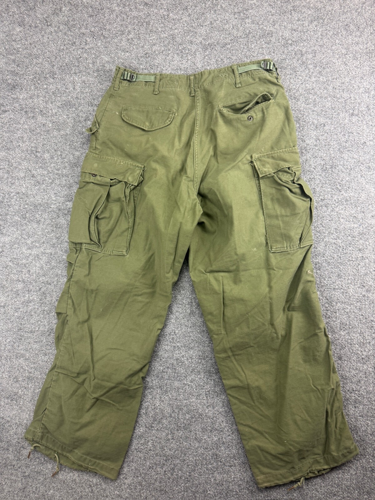 Vintage Army 70s Winfield M-65 Military Trousers Men’s 33×28 Green Canvas Cargo
