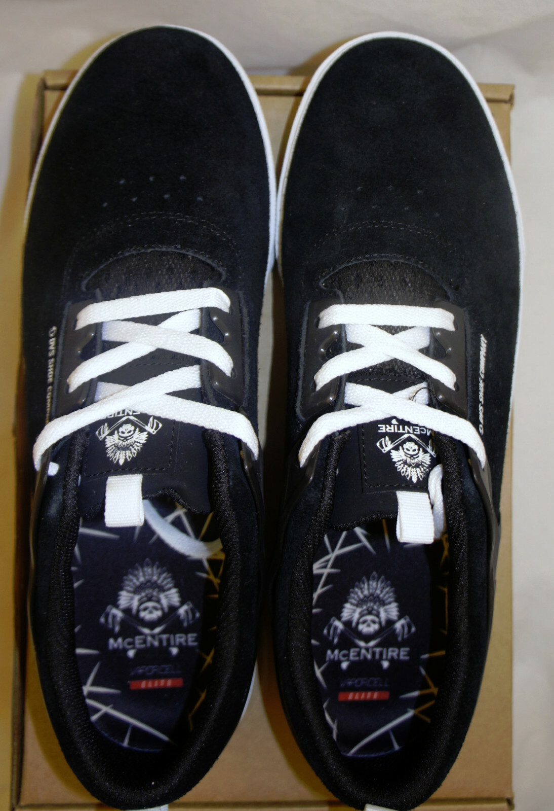 DVS Cinch CT+ Black White Suede Men’s 11.5 Skate Sneaker Shoes
