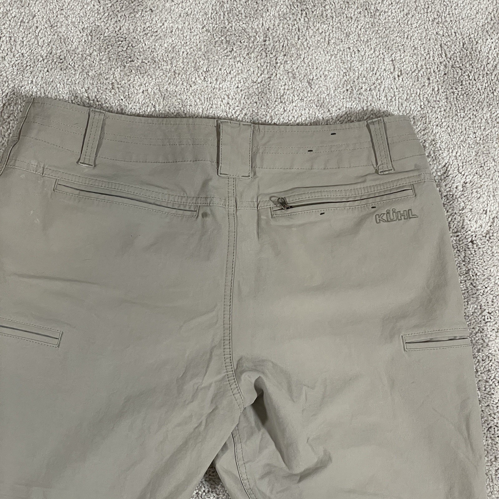 Kuhl Resistor Chino Pants Mens 35×30 Beige Stretch Canvas Straight Leg Casual