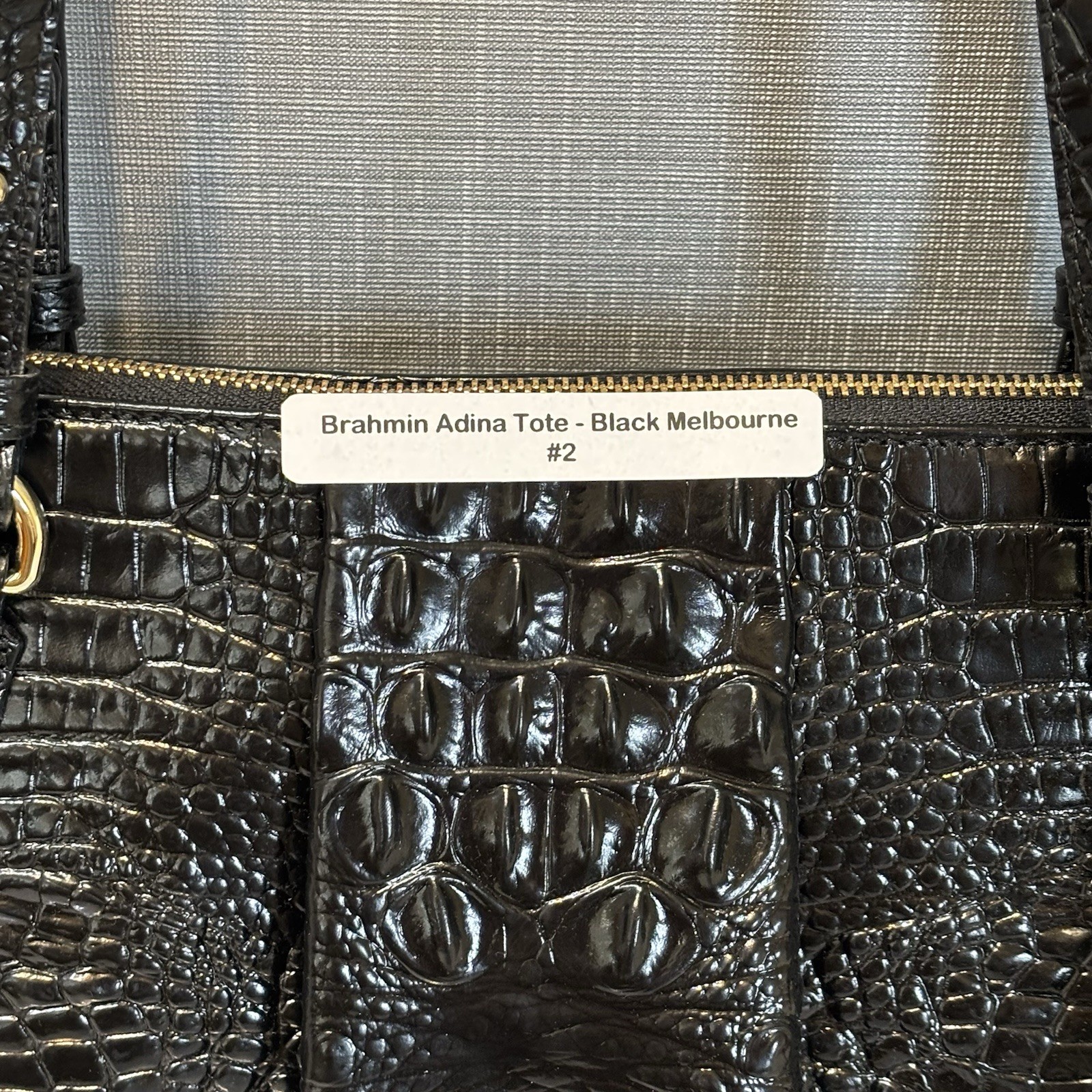 BRAHMIN ADINA Black Melbourne Leather Tote Leather NWT – See pics / 2 available