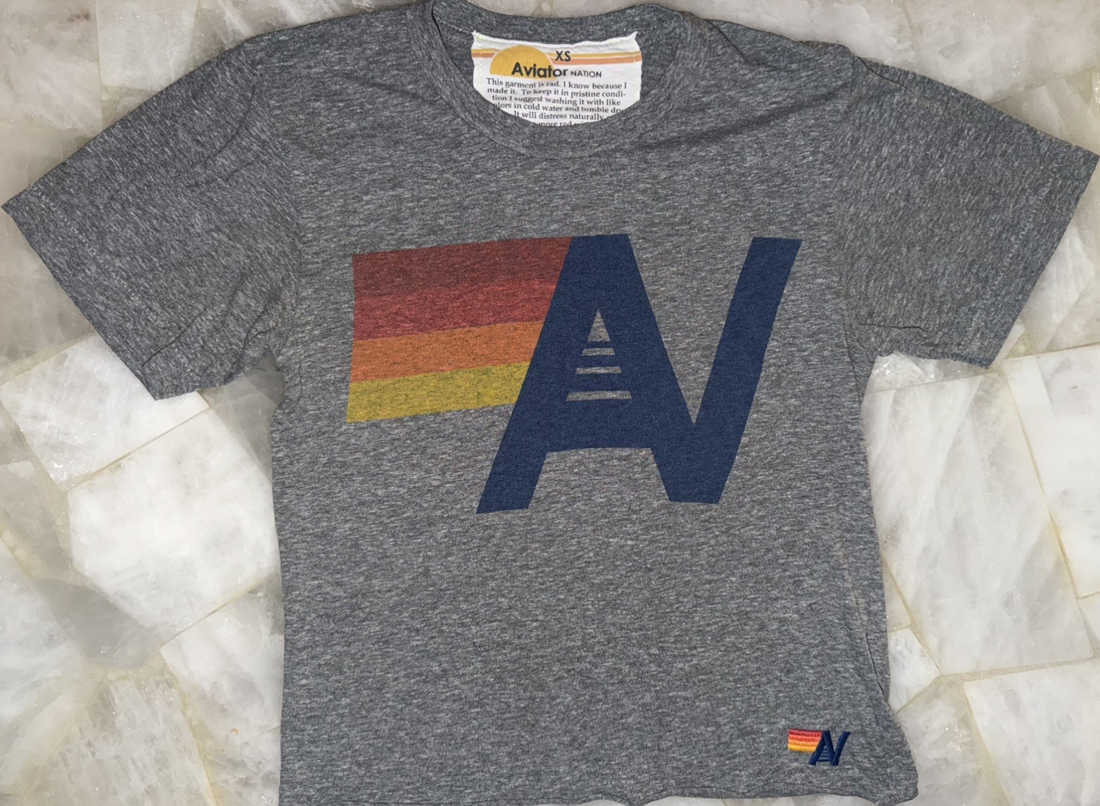 Aviator Nation – Boyfriend Crop Shirt – XS – VGUC