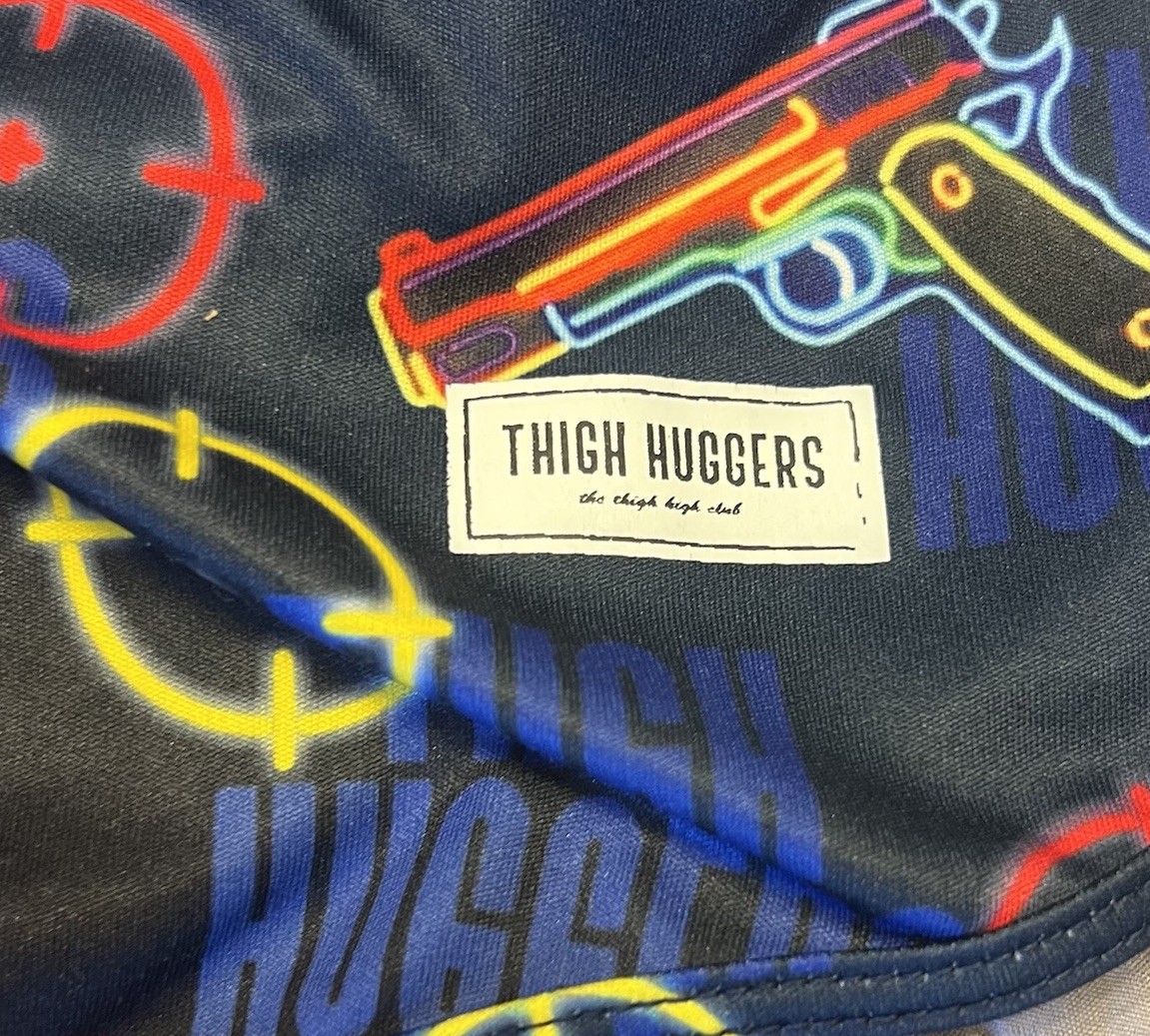 Thigh Huggers Men’s M/L Running Shorts Target Print Athletic Crossfit Lifting