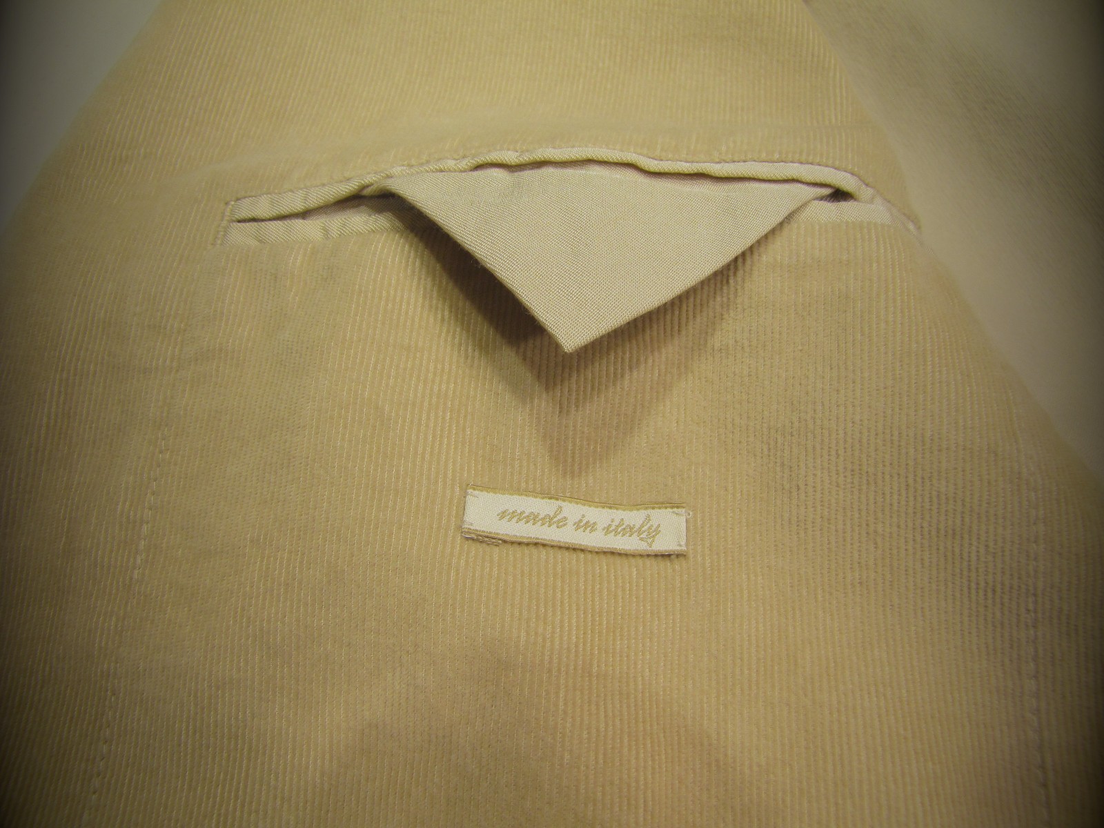 Massimo Alba corduroy sloop jacket 100% cotton desert tan men’s ALTERED 40 / 38
