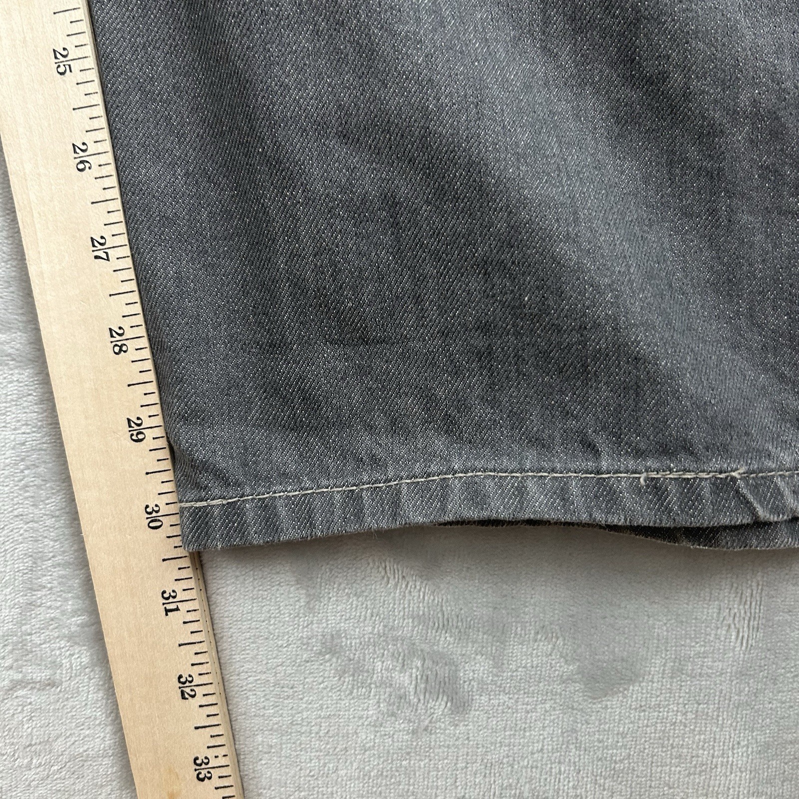 Levis 569 Jeans Mens 40×32 Gray Loose Fit Baggy Skater Straight Leg Actual 40×31