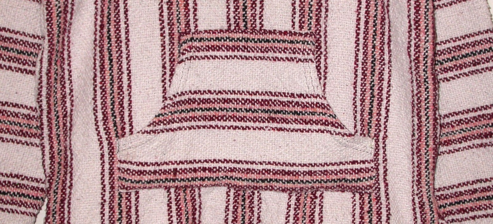 BEACH MANIA Hoodie Pullover Unisex L Stripes Hippie Surfer Poncho Vacation