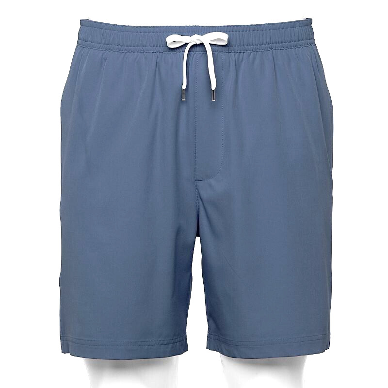 Sonoma Swim Trunks Men XXL Full Elastic Waistband Pockets Stretch Fabric Blue