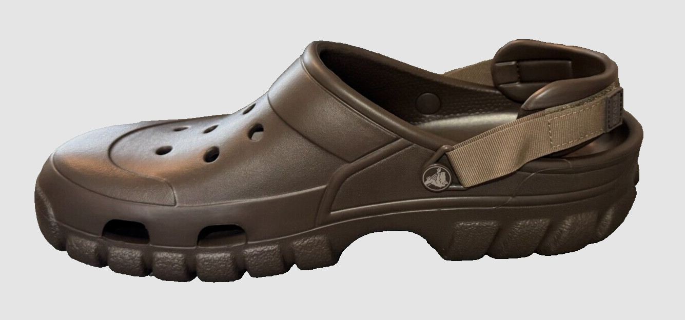 Crocs Men’s Offroad Sport Clogs Slip-on Sandals – US Size 10 | Espresso / Walnut