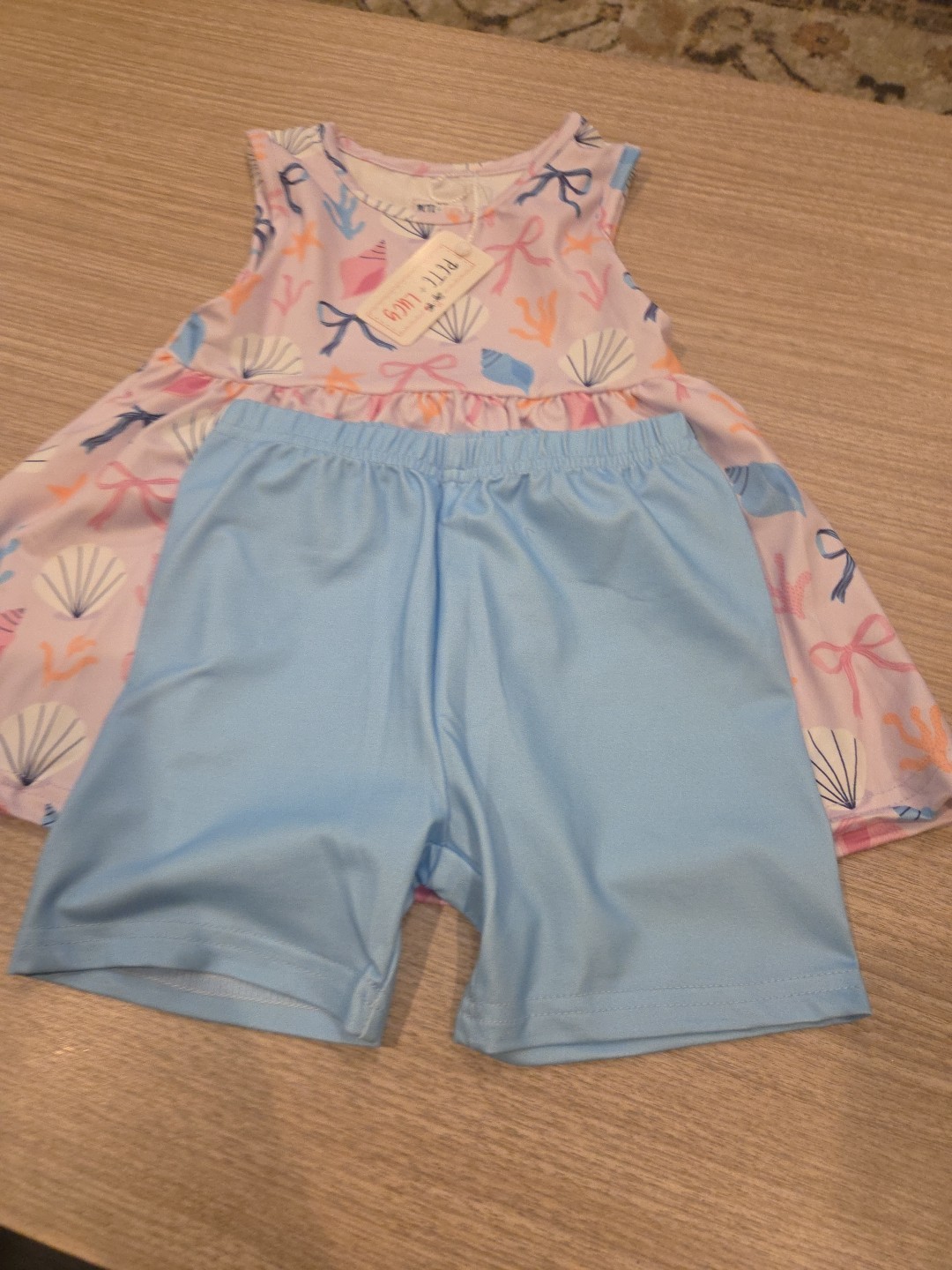 Pete & Lucy Shell Belle 2 Piece Set Girls Size 3T