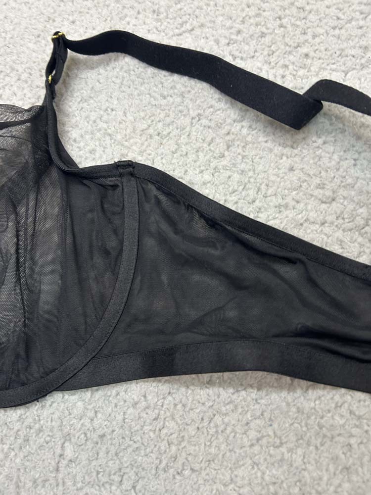 Joyspun Bra 42DD Unlined JS660 Full coverage Sheer Mesh Balconette
