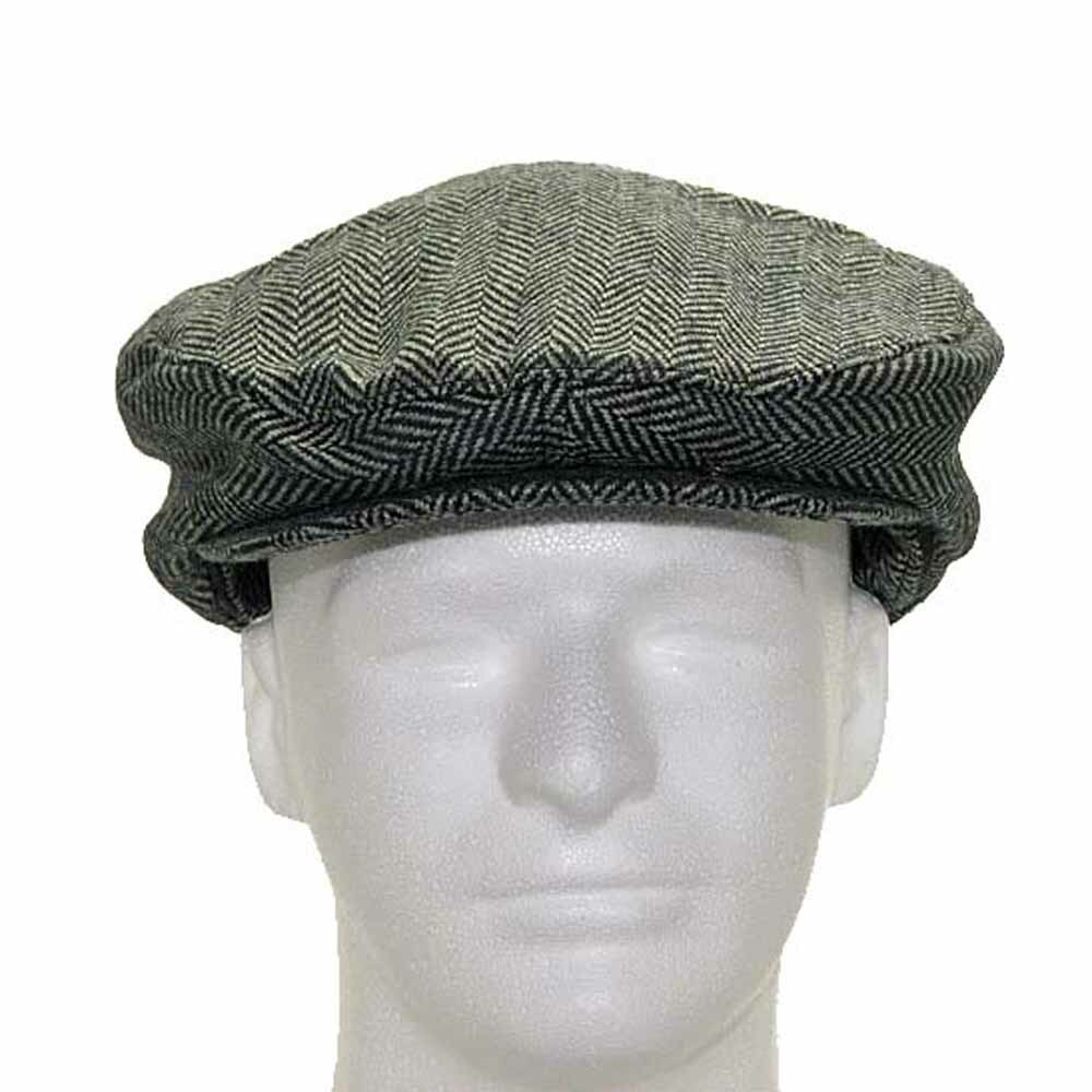 ENGLISH DRIVER Herringbone Wool Ivy Cap Hat Scaly