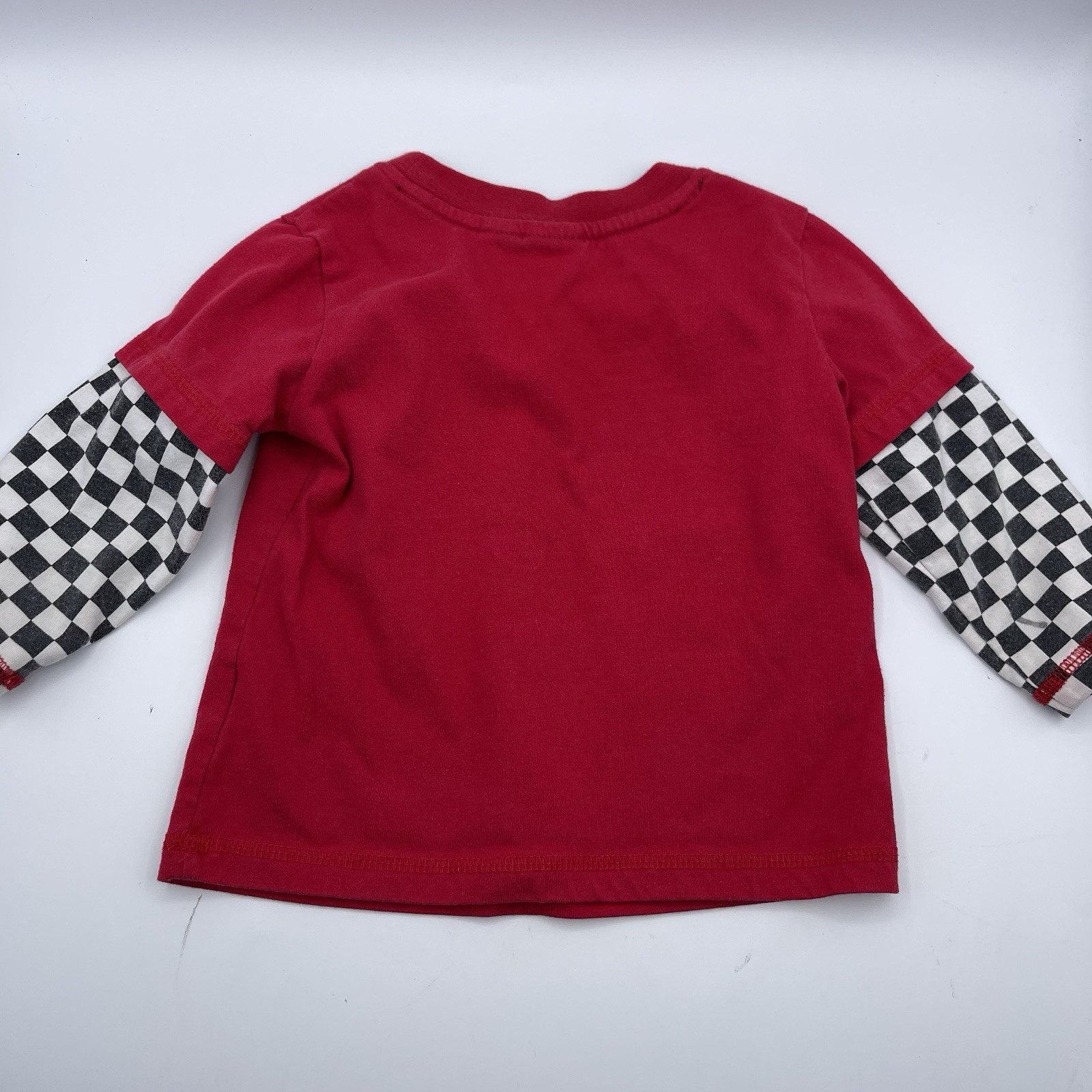 Y2K 2000s Disney Cars Lightning McQueen Long Sleeve T-Shirt 18 Months racing