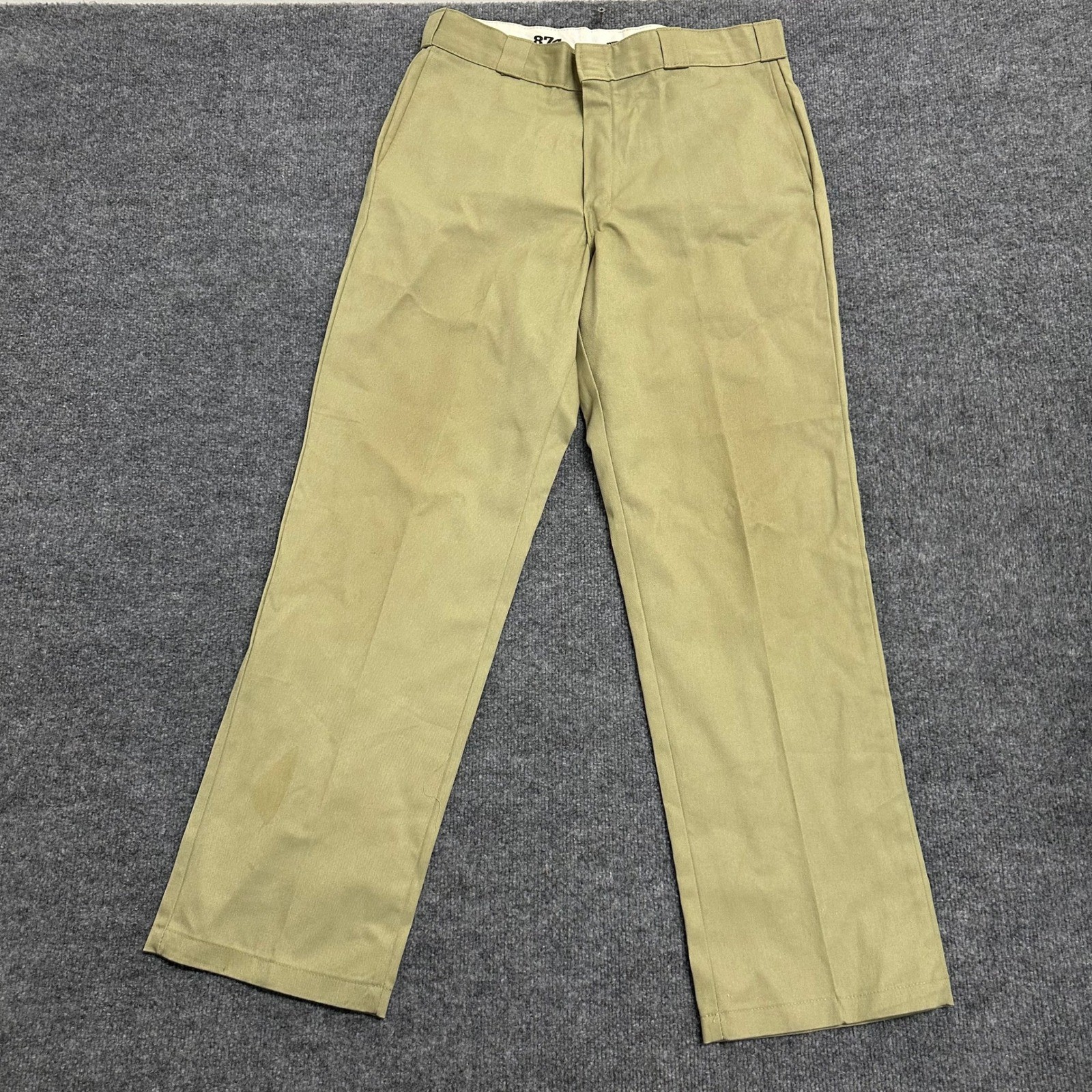 Dickies Work Pants Mens Size 34×32 Khaki 874 Original Fit Straight Leg Twill