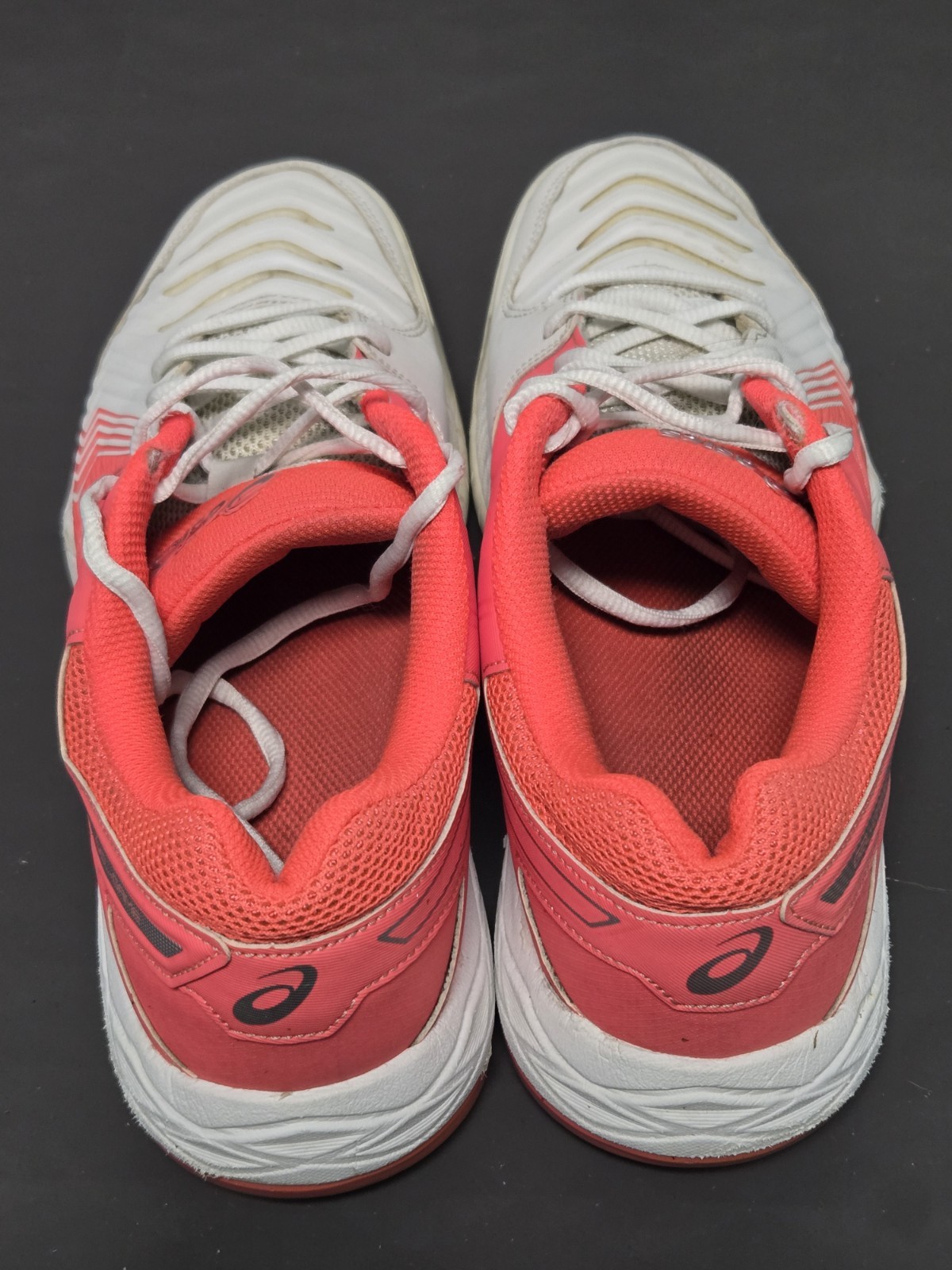 Asics Gel Game Womens Athletic Shoes E755Y Size 9.5 Coral Pink & White