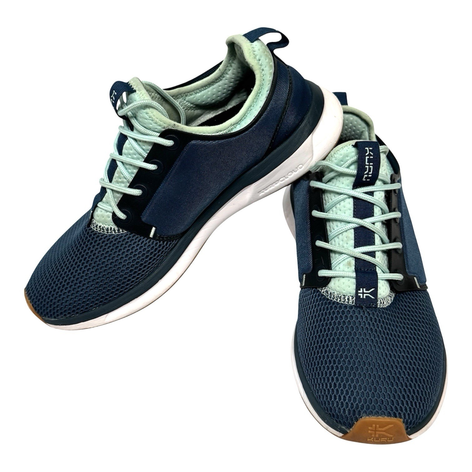 KURU Atom Women’s 9M Casual Walking Training Shoes Blue White Gum