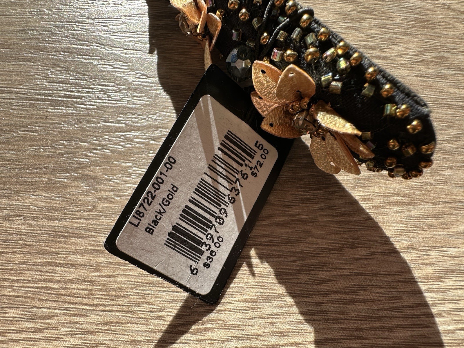 L. Erickson France Luxe Beaded Flower Crystal Beads Headband New