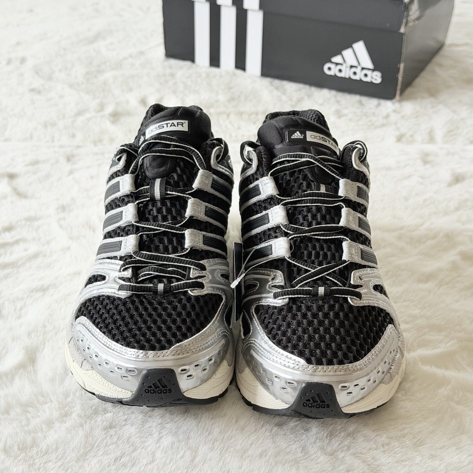 adidas ADISTAR Control 5 Shoes – Mens Black/Silver/Grey KI6120 Sneakers