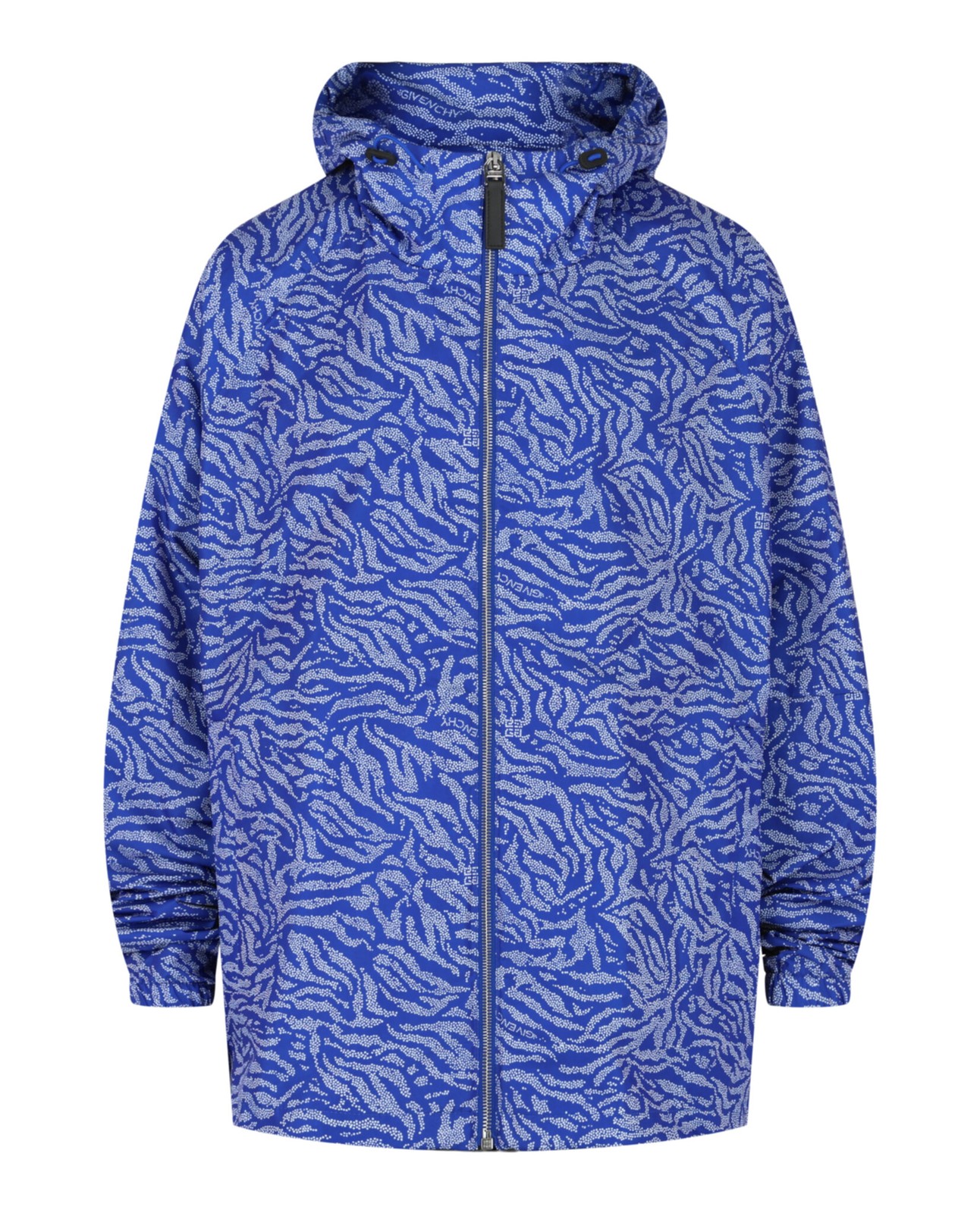 Givenchy Mens Hooded Printed Windbreaker