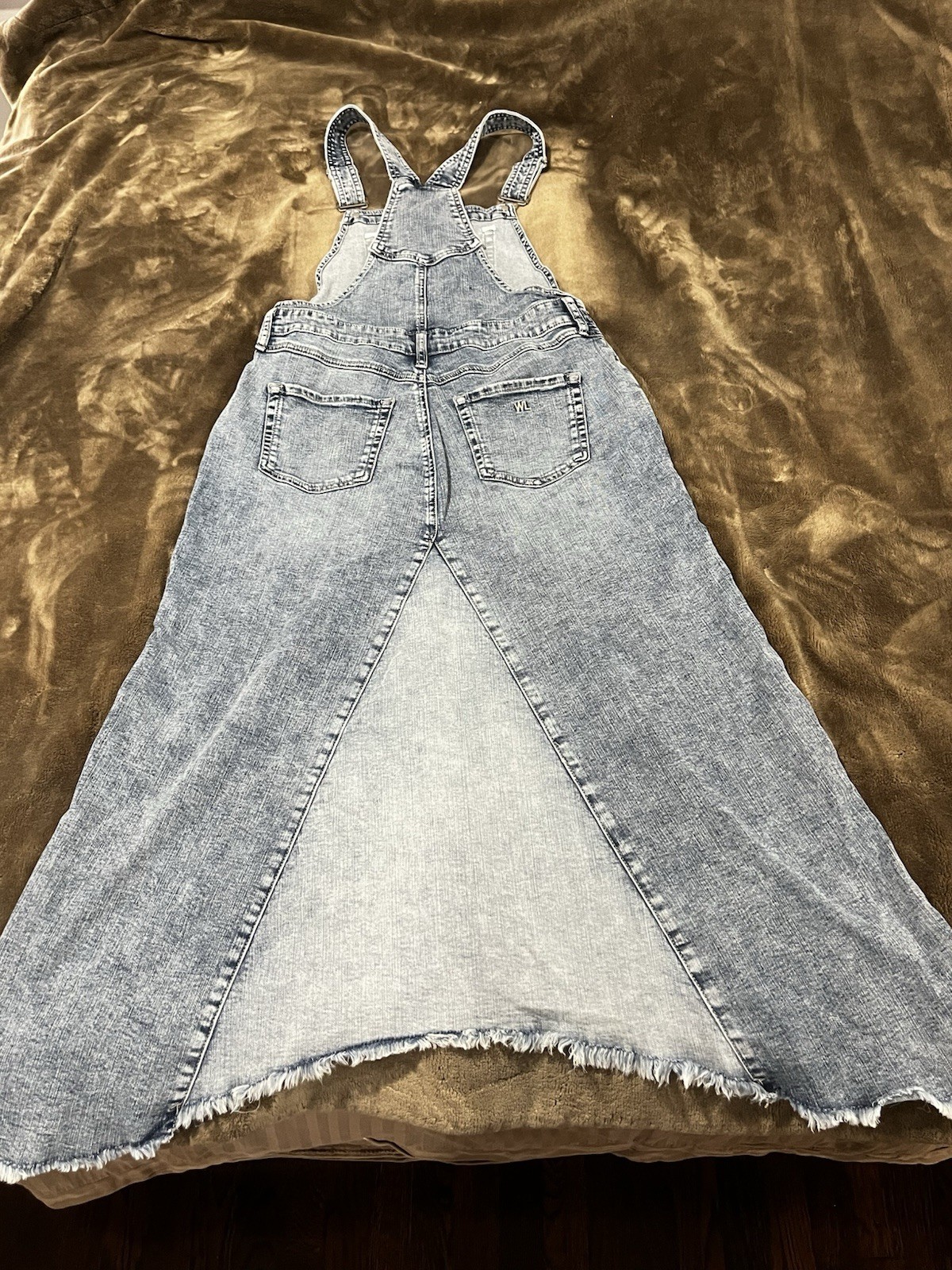 Wash Lab Women’s Pieced Mixed Denim Jumper – Blue Denim – Size Large – NWT