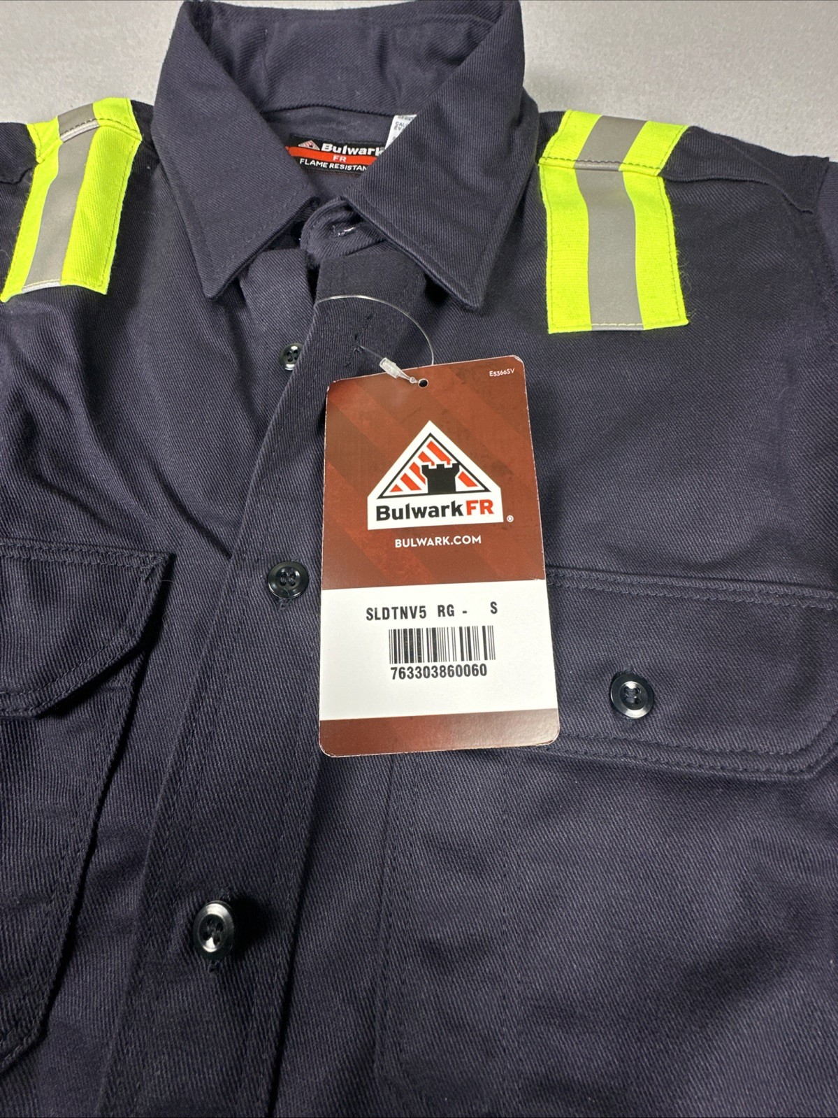 Mens Bulwark FR Cat2 2112 Flame Resistant Hi Vis Reflective Work Shirt S-RG
