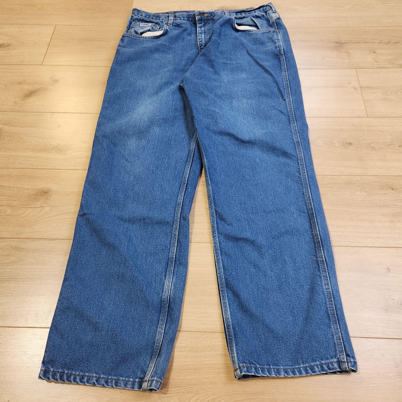 Tyndale FR Jeans Mens 40×34 Blue Medium Wash Relaxed Straight Denim F290T