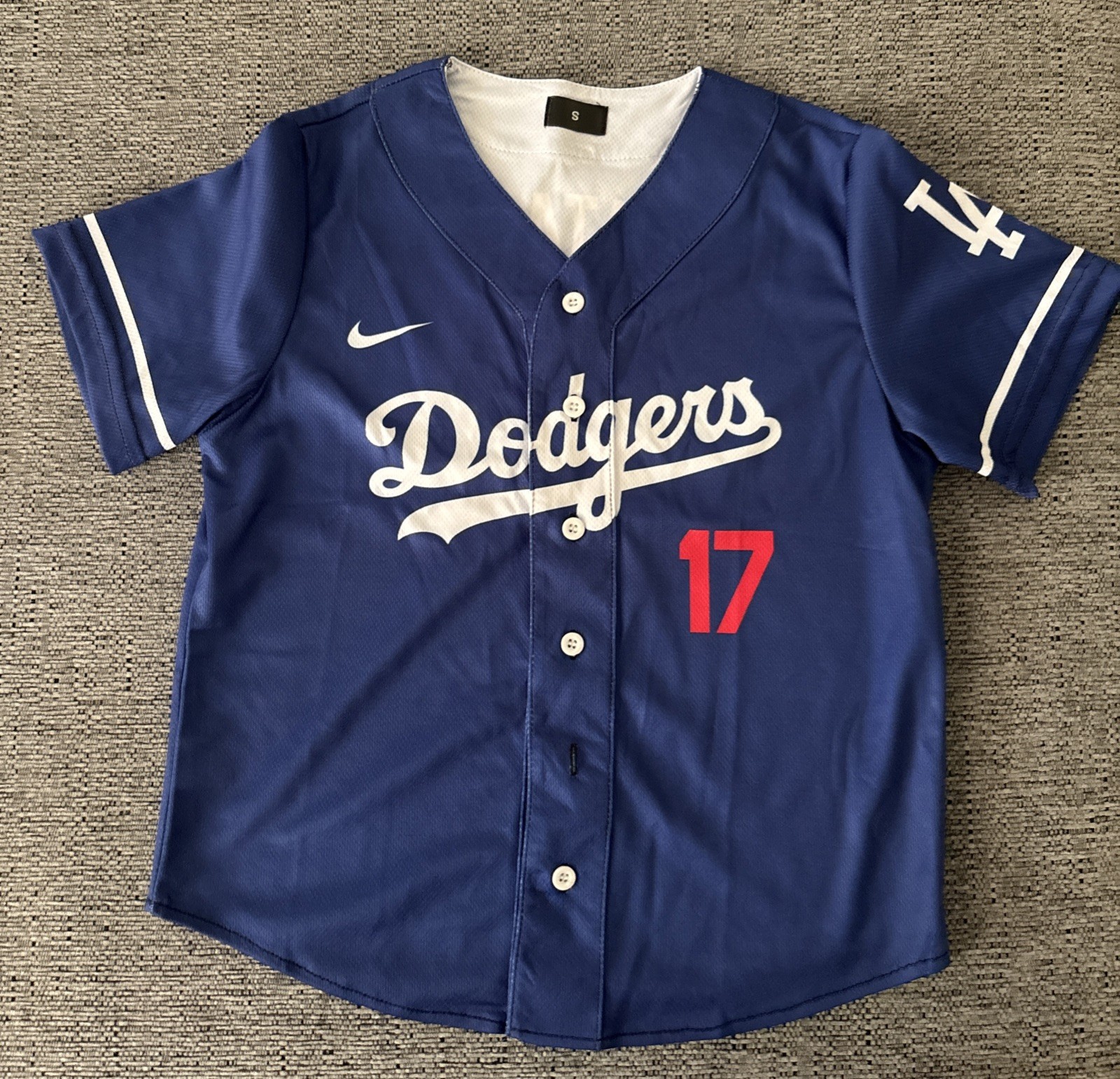Shohei Ohtani Blue #17 Baseball Jersey 3D Print Kids Youth Small LA Dodgers