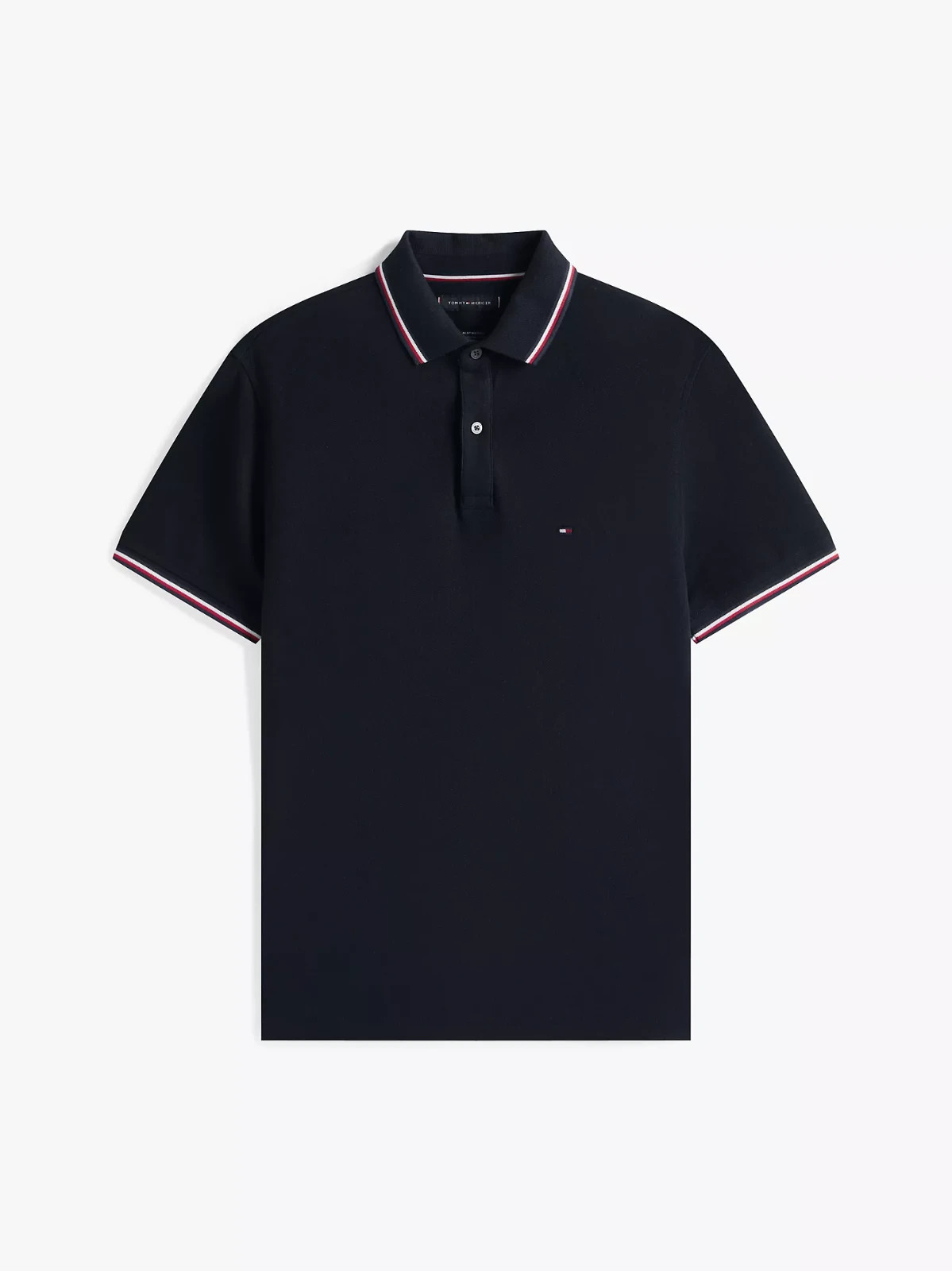 Tommy Hilfiger Men’s Regular Fit Stretch Polo Shirt Short Sleeve Desert Sky Size