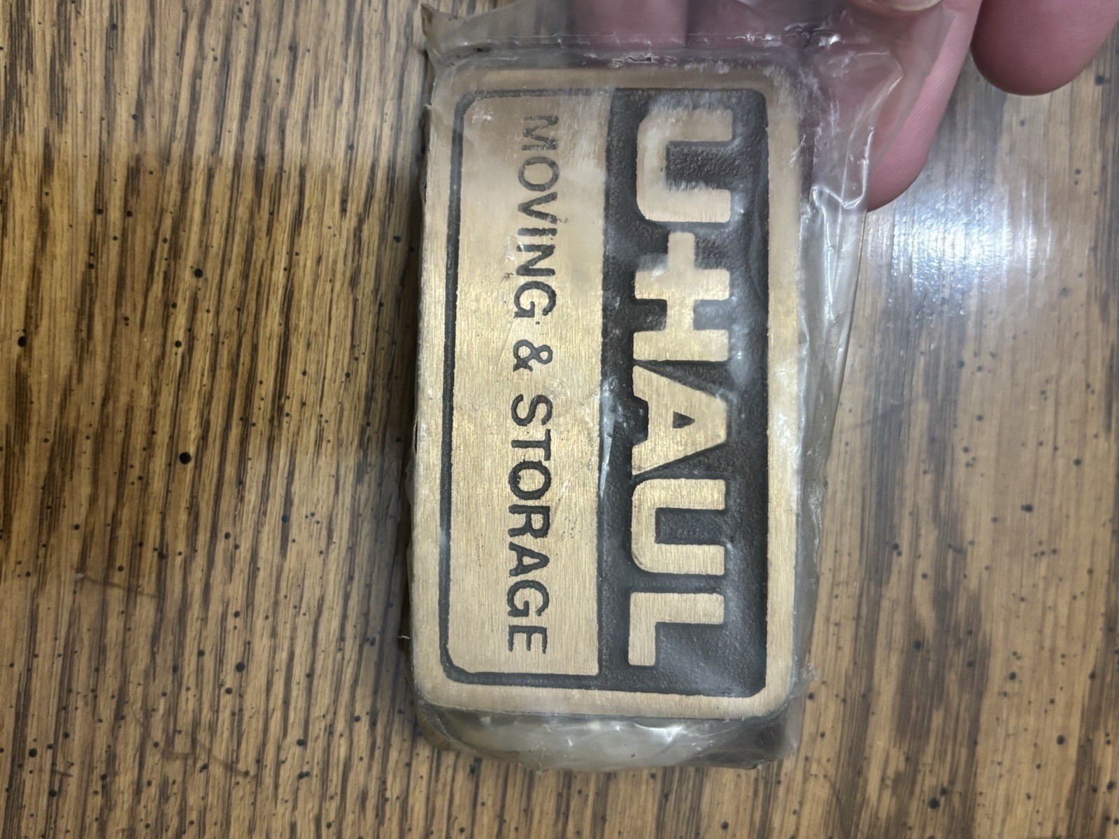 Vintage U-Haul “Moving & Storage” Belt Buckle Brass NOS Rare