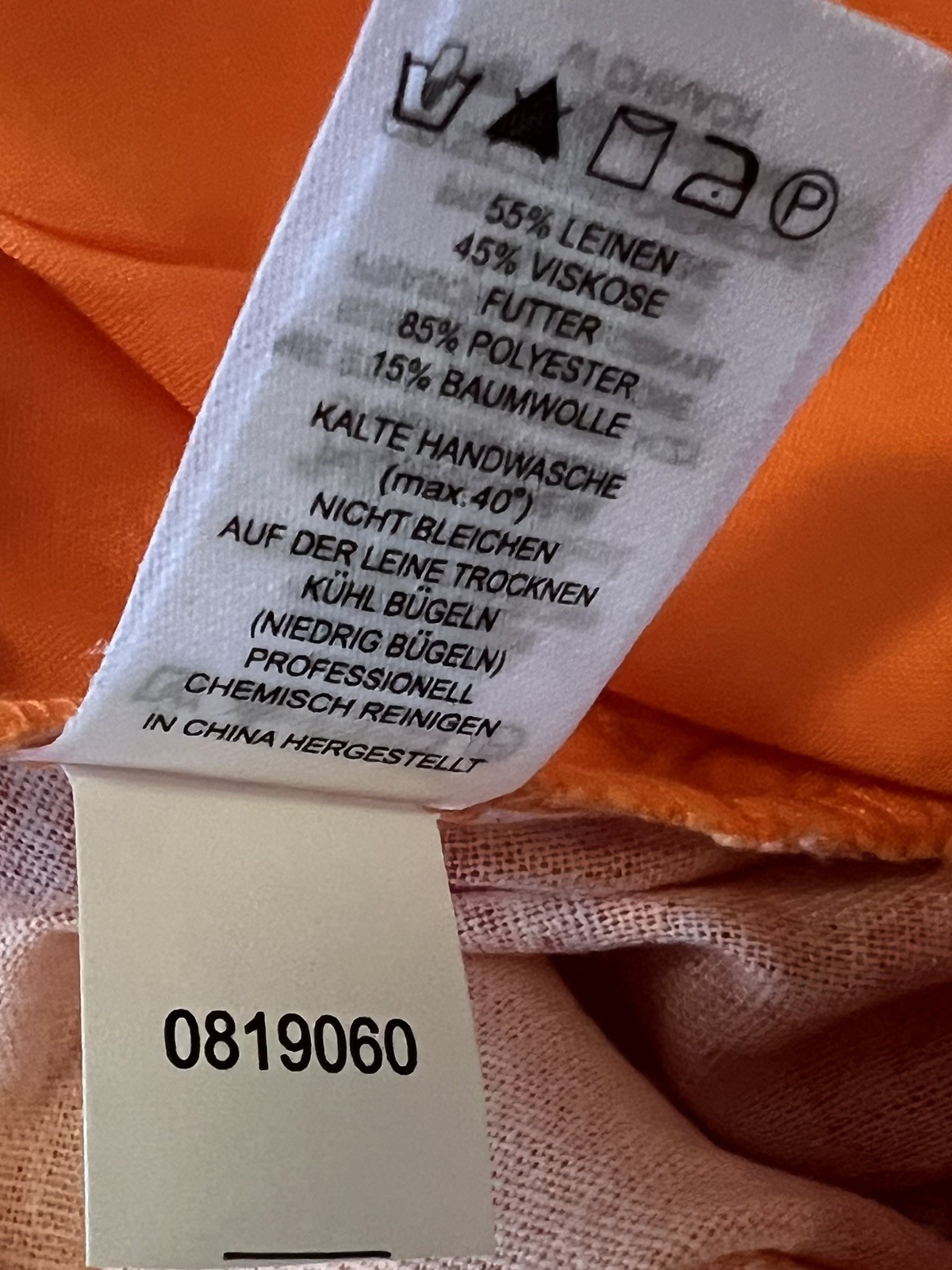 Caroline Constas Wide Leg High Waist Linen Pants Sz Medium Orange Purple Paisley