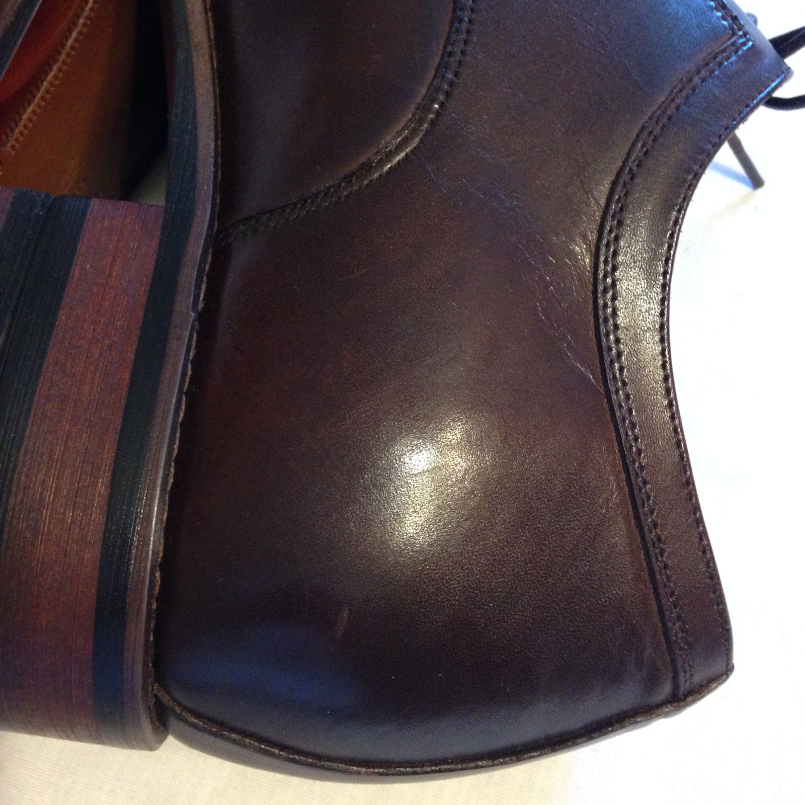 CALTO Y7426 2.8 INCHES TALLER OXFORD DRESS SHOES IN BROWN – SIZE 11.5