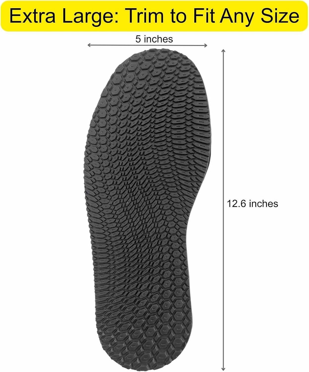 Shoe Sole Repair Rubber Anti-Slip Soles, Boot Sole Replacement 4mm Thick, Cut…