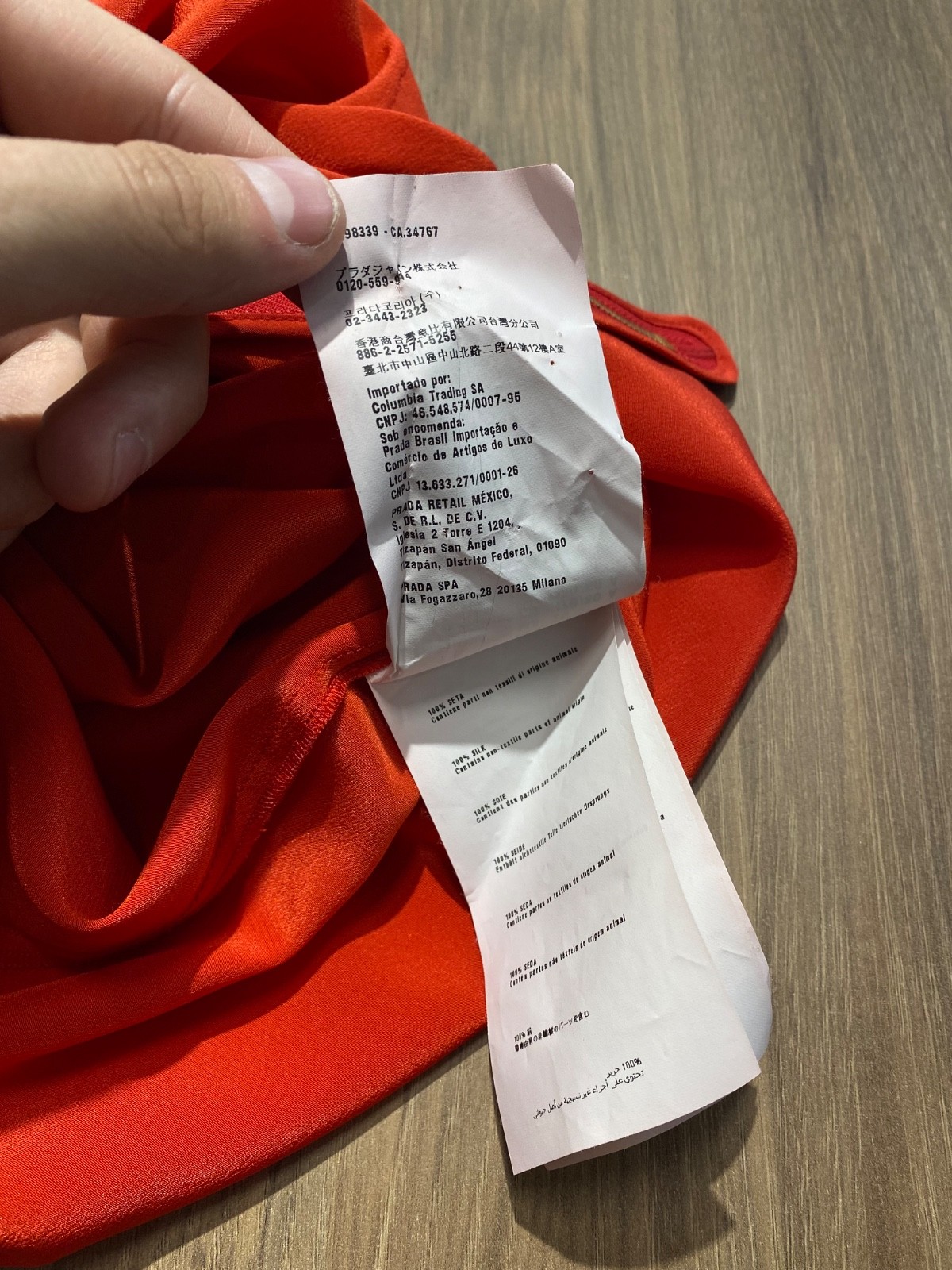 Rare vintage Miu Miu Red Silk Dress Size 40