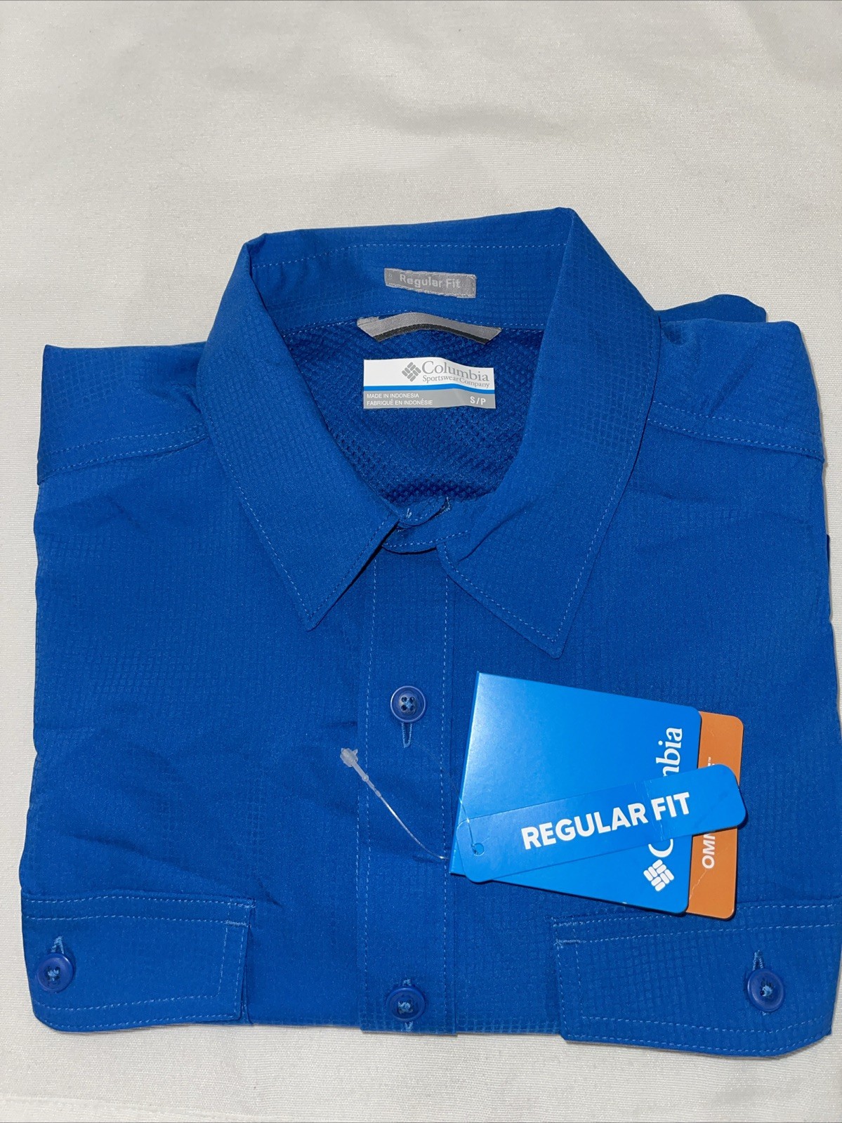 Columbia Men’s Utilizer II Solid Short Sleeve Shirt, Bright Indigo, Size S/P