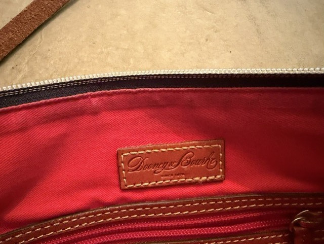 Dooney & Bourke Black & Leather Nylon Crossbody Bag Excellent