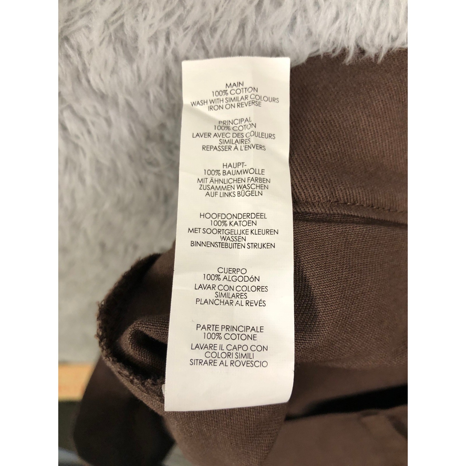 BoohooMAN Cargo Pants Men S (32×32) Chocolate NWT Fixed Waistband Relaxed Twill
