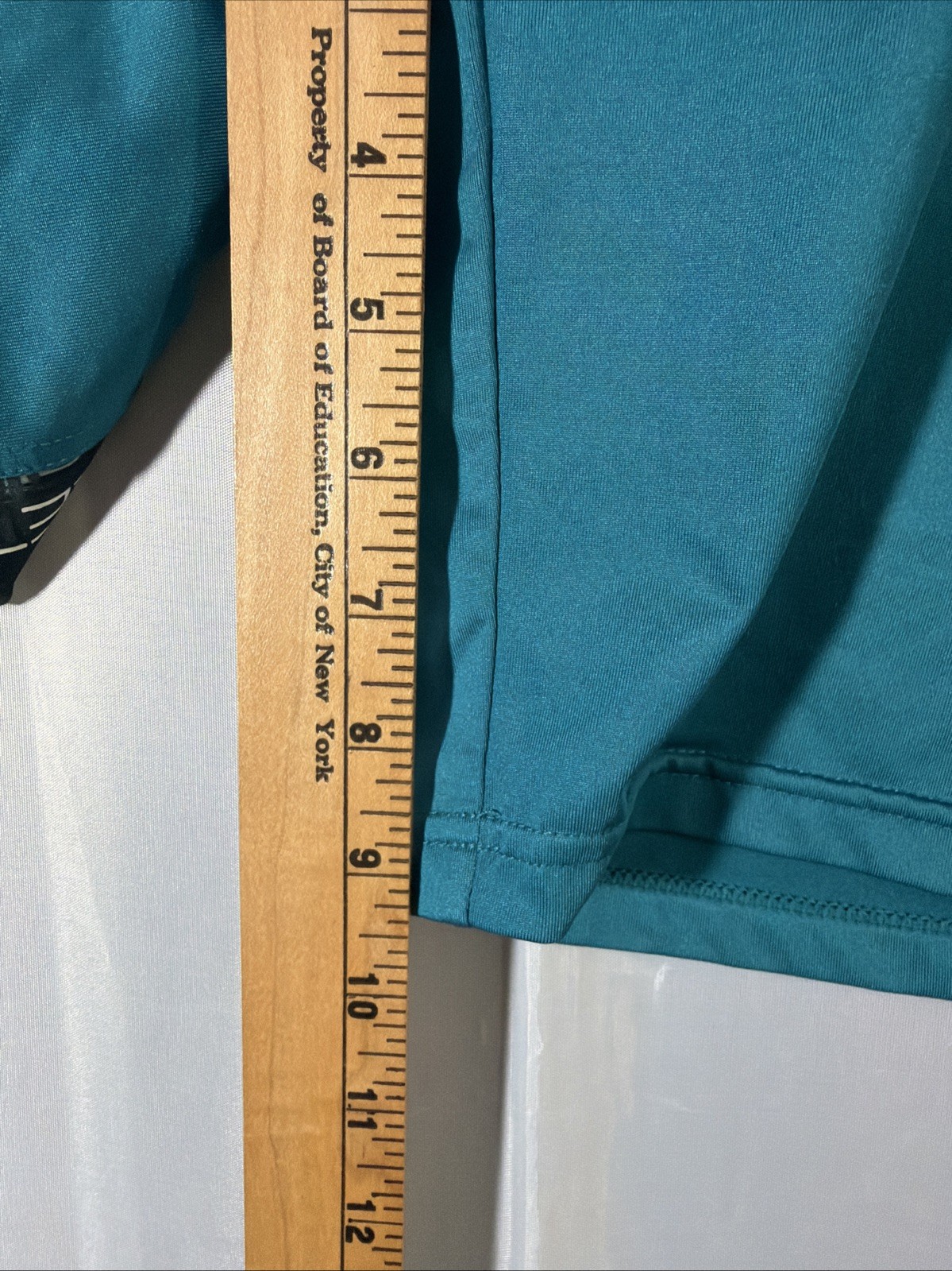 Hylete Above Knee Shorts Men’s L Teal Performance Stretch 9″ Inseam Drawstring