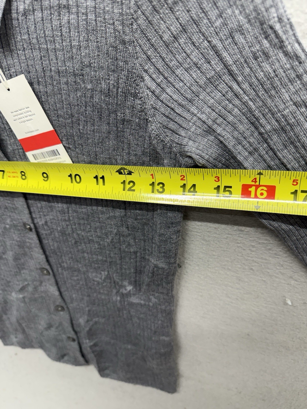 Buck Mason Womens XS Gray Featherweight Silk Cashmere Sweater MSRP $198