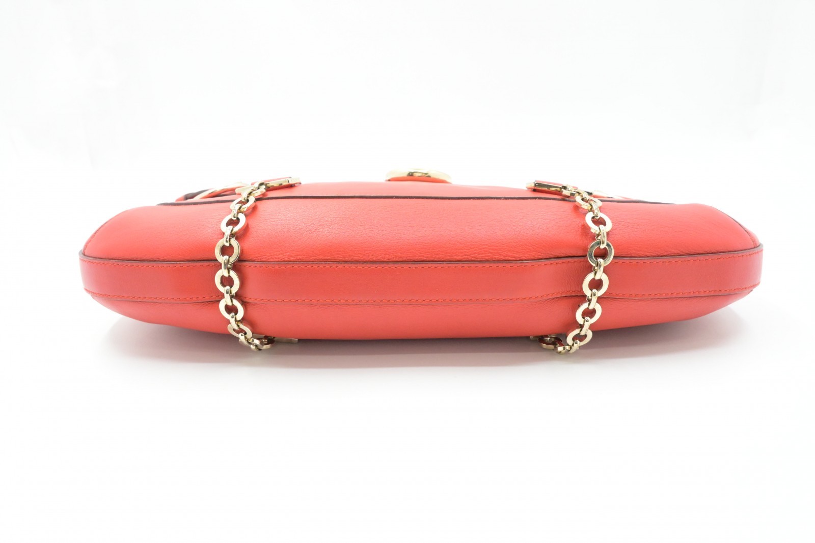 Authentic Ferragamo Gancini One Shoulder Bag, Red
